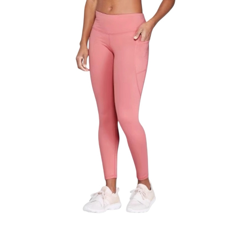 Champion High-Rise Pocket Yoga Pant Leggings - Rose Pink, Medium